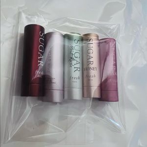 Fresh sugar lip treatment bundle lot of 5 Travel Sizes